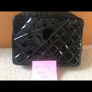 Authentic vintage Chanel tassel patent leather bag